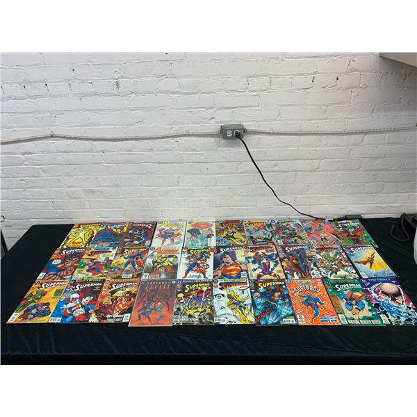 Lot of 30 Vintage Comic Books DC Superman