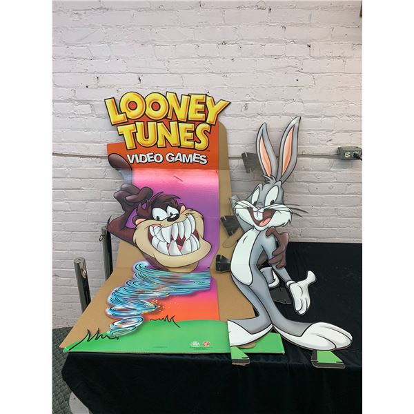 Looney Tunes Video Games Cardboard Cutout Bugs and Taz 2000