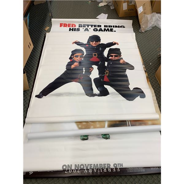 Lot of 5 Movie Theatre Promotional Posters 8ft x 5ft
