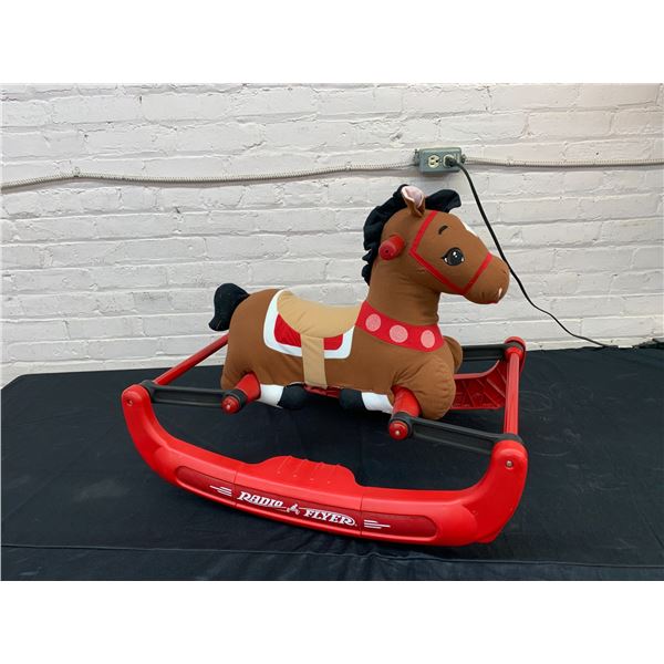 Childrens Plush Rocking Horse with Sounds Radio Flyer