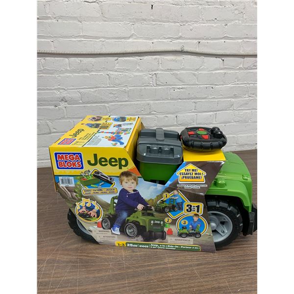 MEGA BLOKS Jeep 3-in-1 Ride On Toy Playset