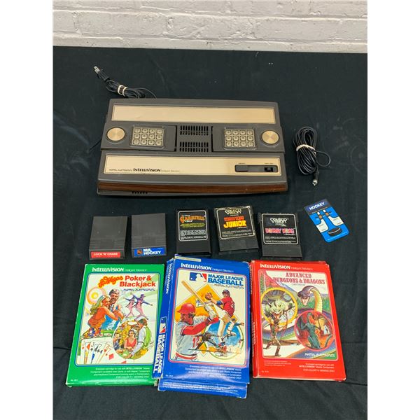 Vintage Intellivision Console with Games, some Boxed, some Coleco (as is)
