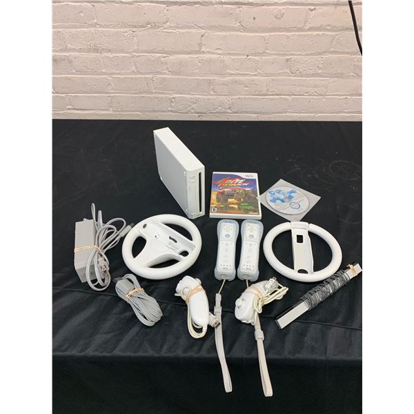 Nintendo Wii Console Bundle Complete Controllers, Cables, Games
