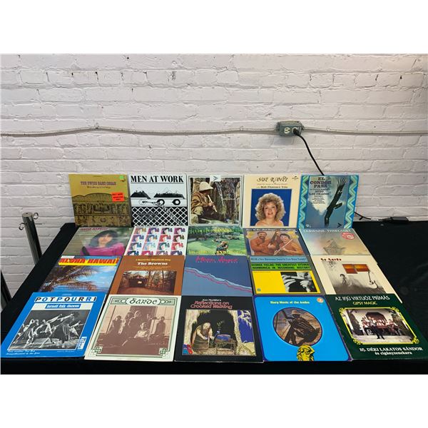 Lot of 20 Vinyl Records LPs Folk, Easy Listening, Spanish, Harp, Classical
