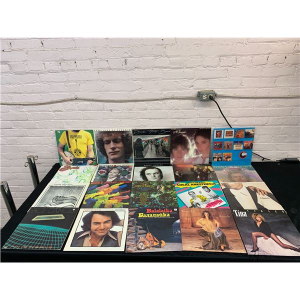 Lot of 20 Vinyl Records LPs Tina Turner, Gary Wright, Easy Listening, Neil Diamond