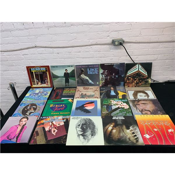 Lot of 20 Vinyl Records LPs Easy Listening, Folk, John Denver, Crystal Gayle, Gary Lewis, Blues