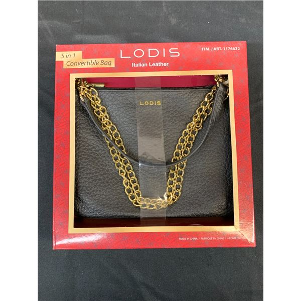 LODIS Italian Leather 5 in 1 Purse NEW in Box