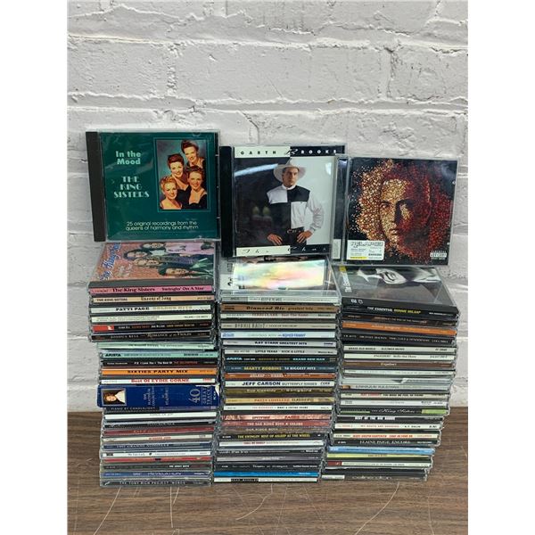 70+ CDs Country, Easy Listening, etc Celine Dion, Marty Robins, Eminem, Patti Page