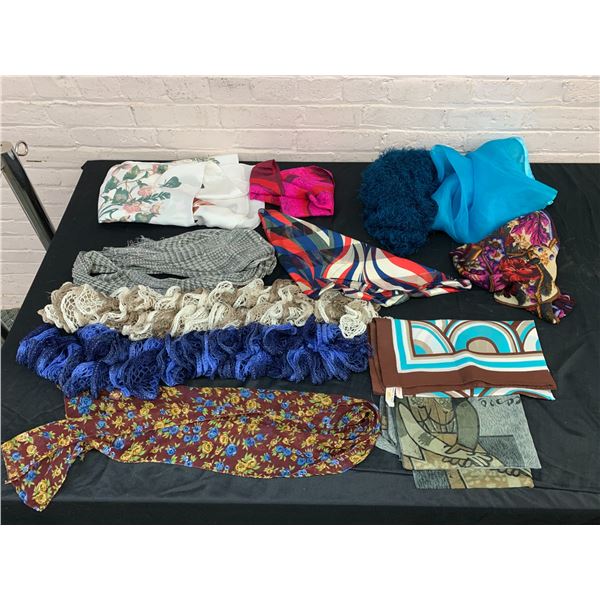 Lot of Silk / Knit Scarfs