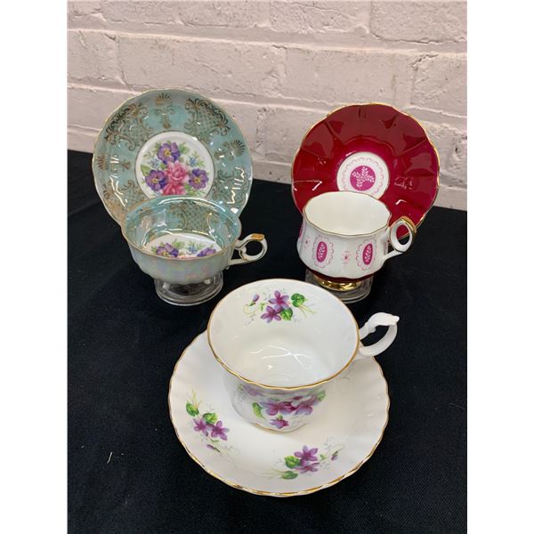 Lot of 3 Fine Bone China England Royal Albert, Japan, Elizabethan