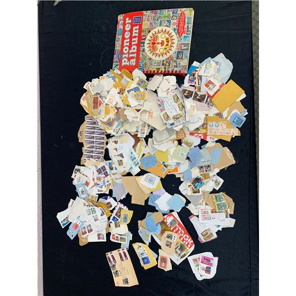 Lot of Assorted Used World Stamps Envelope / Box Clippings
