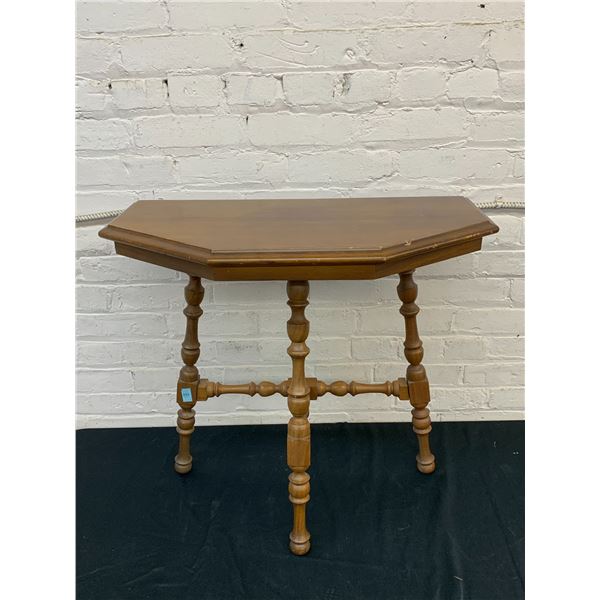 Vintage Wooden Seyler Side Table Half Table