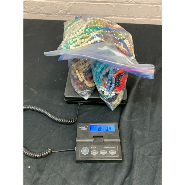 8lbs of Estate Costume Jewellery Mostly Beaded Necklaces