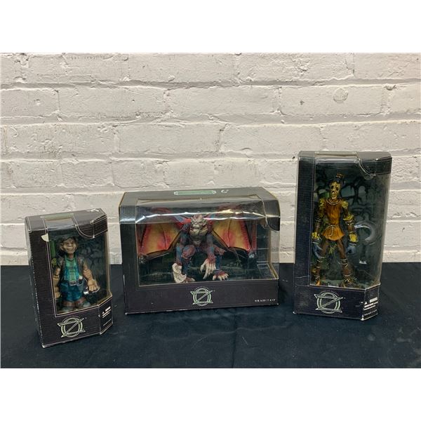 Lot of 3 Collection Figurines American McGees Milo's Workshop 2002 Straw Golem, Munchkin Worker, etc