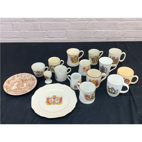 Lot of Royalty Fine China Cups, Plates etc