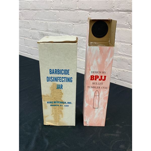 Novelty Gag Trump Bullet & Barbicide Disinfecting Jar