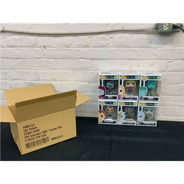 Funko Pop LLC Rick and Morty Case of 6 Assorted Figures Brand New