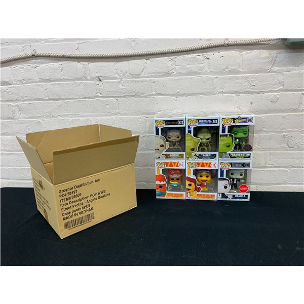 Lot of 6 Funko Pop LLC Figures McDonalds #110, #114, Frankenstein, Dracula, LOTR, Independence Day