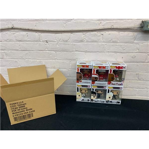 Lot of 6 Funko Pop LLC Figures WWE #54, 94, 95 and Zoolander #700, 701, 702