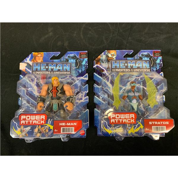 He-Man and Stratos Netflix Masters of the Universe Action Figures NEW Power Attack