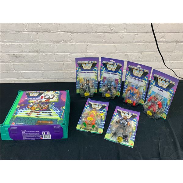 Mattel Masters of the Universe WWE Wrestling Crossover Series 6 Figures and Grayskull Ring NEW