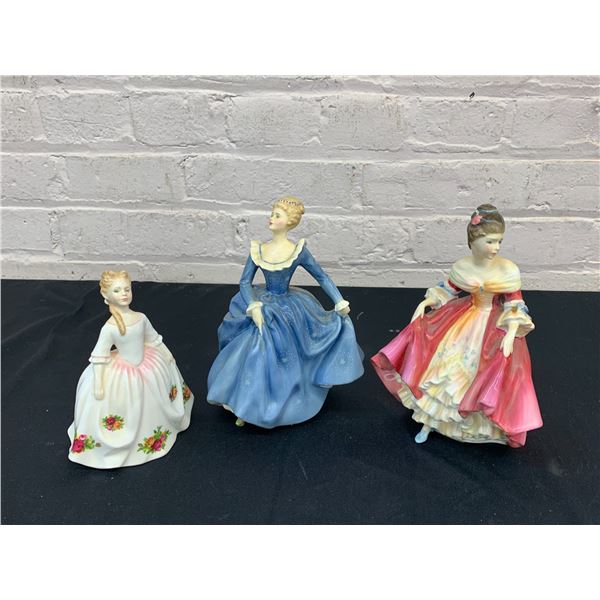 Lot of 3 Royal Doulton Fine Porcelain Figurines