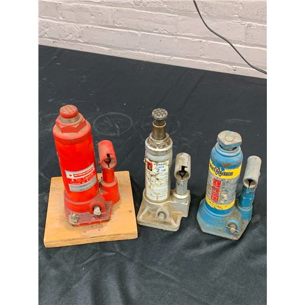 Lot of 3 Bottle / Hydraulic Jacks