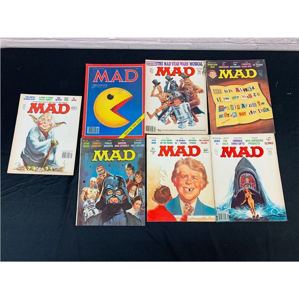 Lot of 7 Vintage MAD Magazines