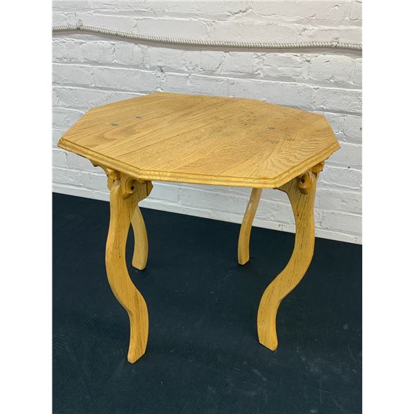 Wooden Side Table 17" x 18"