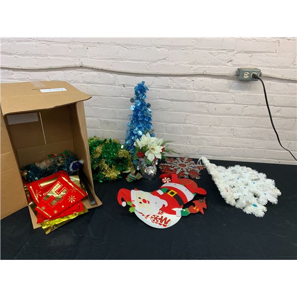 Box of Christmas Decorations