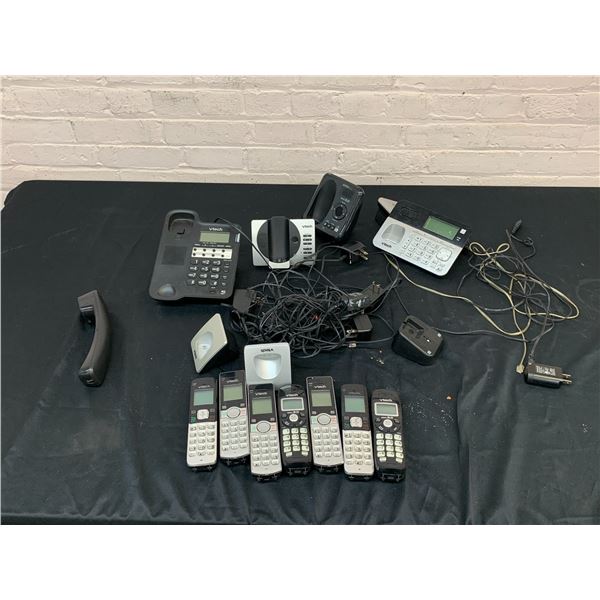 Lot of Mostly Vtech Wireless Phone System with Docks