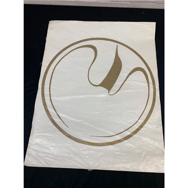 Gold Paint Bird Indigenous Artwork, Original 22" x 28"