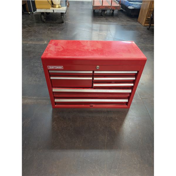 Red Craftsman 7 Drawer Portable Top Tool Chest Top