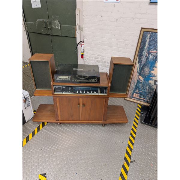 Vintage RCA Stereo System W/Rolling Walnut? MCM Stand