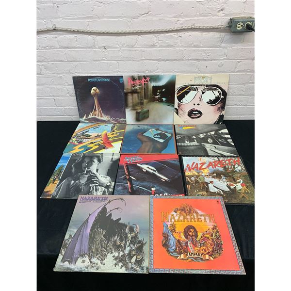 Lot of 11 Vinyl Records LPs Nazareth, Prism, etc