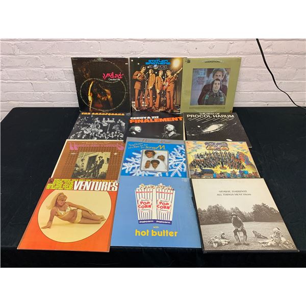 Lot of 12 Vinyl Records LPS Procol Harum, Final Element, George Harrison, Statler Brothers, etc