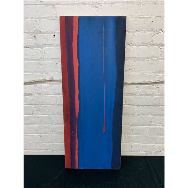 Betty K Artist Signed Painted Canvas Original, 3ft x 14"