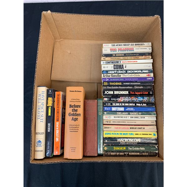Lot of 29 Vintage Paperback Books Mostly Science Fiction