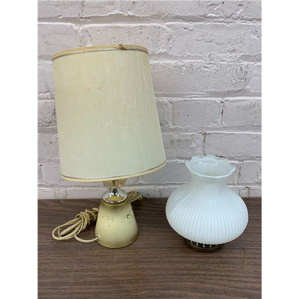 Small Table Lamp and Small Lamp Shade