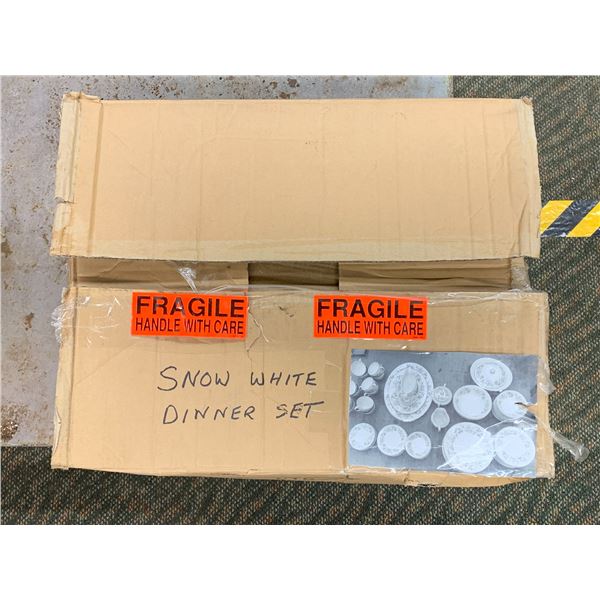 Snow White Fine Bone China Dinner Set (parts uncounted)