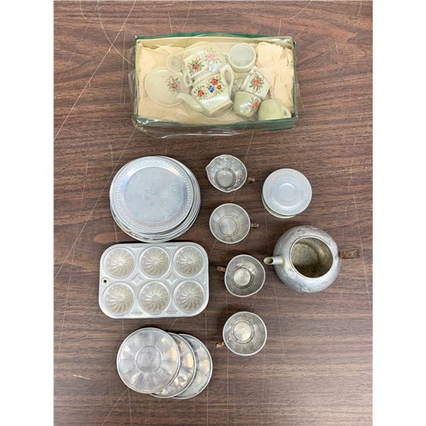 Lot of Assorted Kids / Doll Ceramic and Tea Set