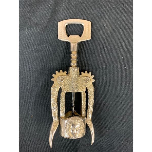 Vintage Bacchus God of Wine Bottle Opener, Made in Italy