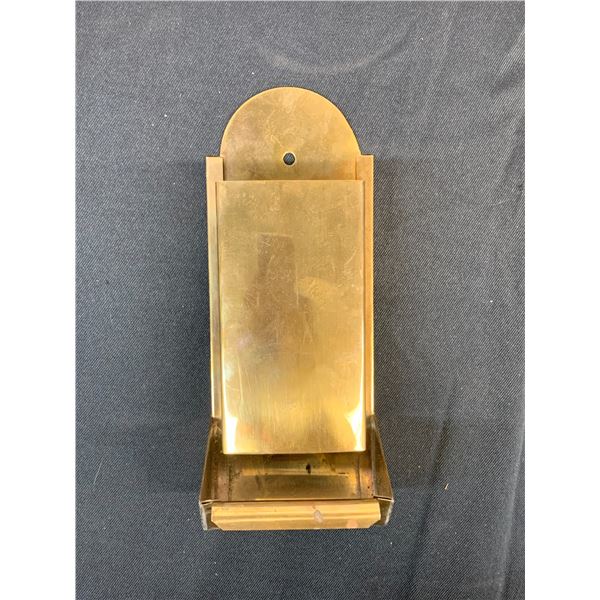 Vintage Brass Wall Mounted Matchstick Holder