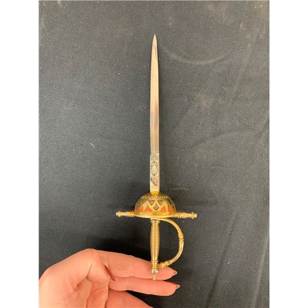 Vintage Made in Spain Cavalry Sword 10" Letter Opener