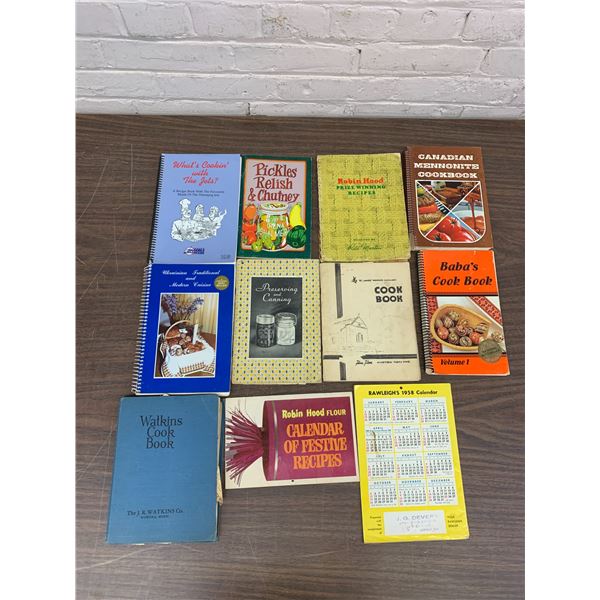 Lot of 11 Vintage Recipe Books