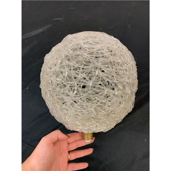Vintage Lucite Spaghetti Lamp Style Shade / Fixture White