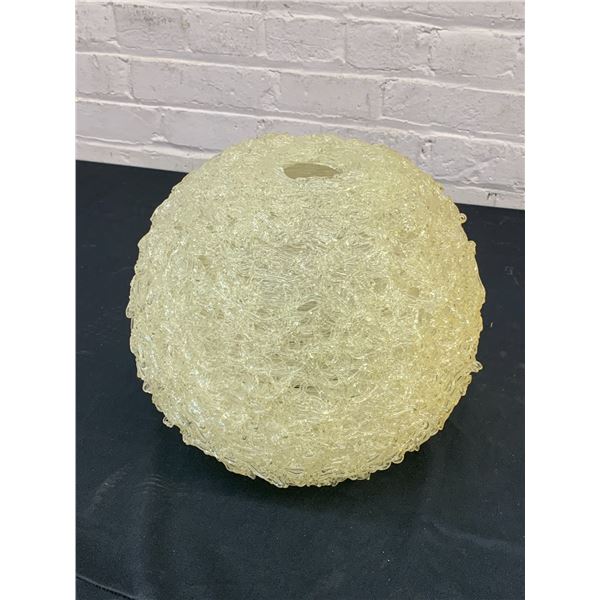 Vintage Mid Century Spaghetti Lamp White Shade 11"