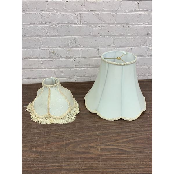 Pair of White Lamp Shades