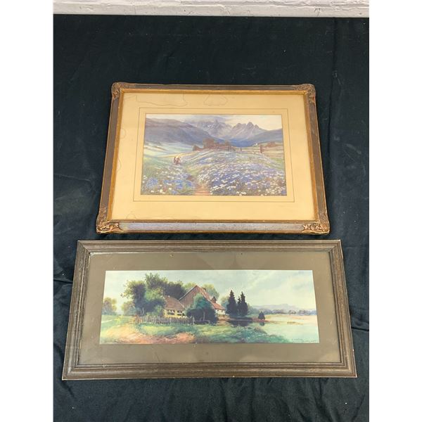 Pair of Vintage Framed Art Prints