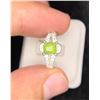 Image 2 : 2.54 gram Certified Silver Peridot gemstone Ring ($1,856 Appraisal)